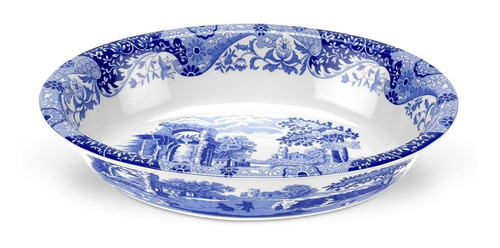 Spode Plato Ovalado Italiano (12.0 X 8.6 in), Diseño De Flor