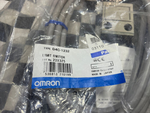  Omron Limit Switch Roller Plunger, D4c-1232, D4c1232, L Ggj