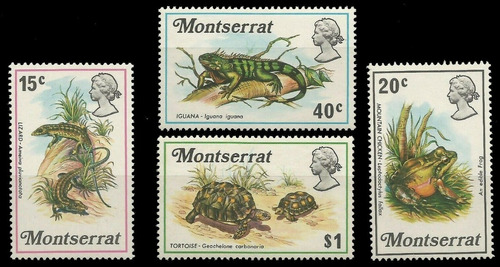 Fauna - Reptiles - Anfibios - Montserrat - Serie Mint