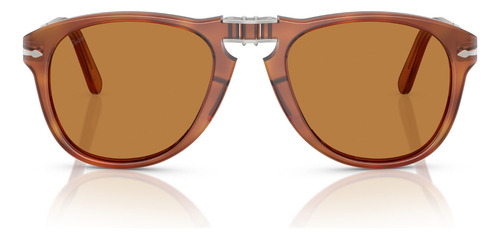 Óculos De Sol Persol Steve Mcqueen Terra Di Siena Po0714sm Cor Marrom Armação Marrom Haste Marrom Lente Marrom