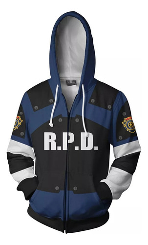 Resident Evil Leon Scott Kennedy Adulto Cosplay Sudadera