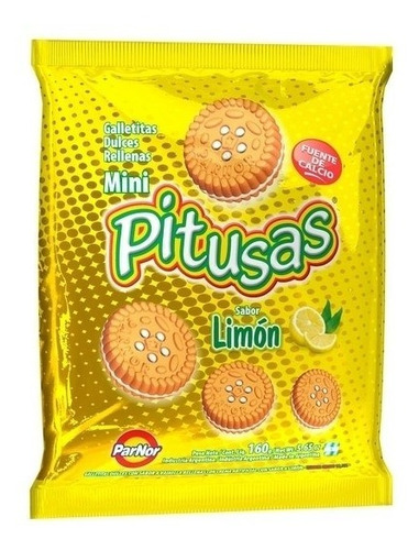 Galletitas Mini Pitusas Rello De Limon X160 Grs Parnor
