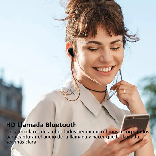 Audífonos in-ear inalámbricos Vulata S90 Negro Auriculares Inalambricos Bluetooth 5.3 con Microfono