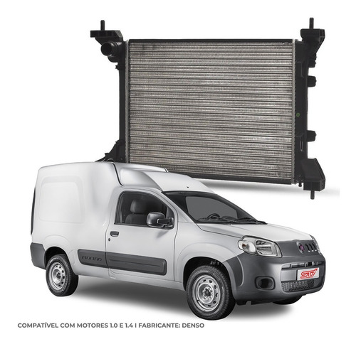 Radiador Denso Fiat Novo Fiorino 2020 Original