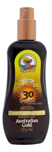 Protetor Solar Spray Gel FPS 30 Australian Gold Exotic Blend Frasco 237g