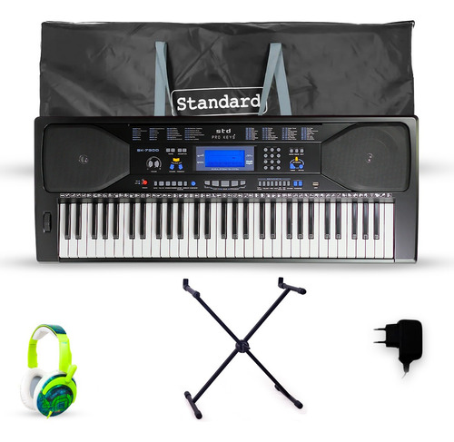 Kit Teclado Std Pro Keys Stage Series Sk-7300 61 Teclas