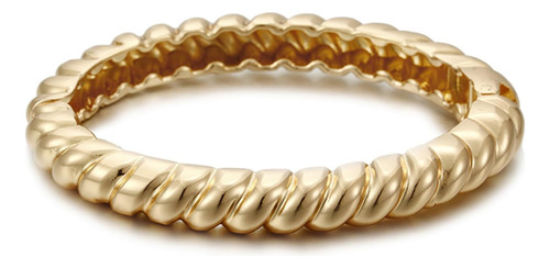 Brazalete De Oro Aonklot Para Mujer, Pulsera Trenzada, Braza