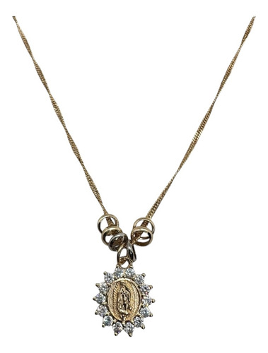 Virgencita En Chapa De Oro, Virgencita,circonia