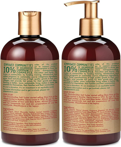 Conjunto De Shampoo E Condicionador Sheamoisture, De De Hone