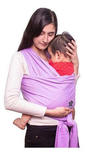 Fular Rebozo Para Bebe Elàstico, 6 Colores, Portabebes Color Lila