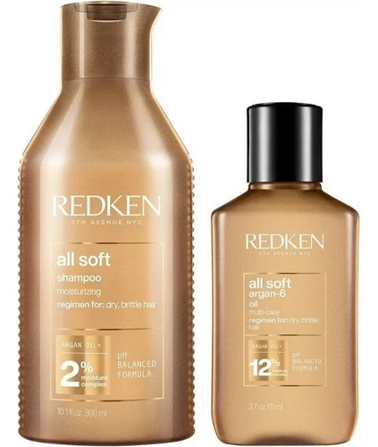 Shampoo + Sérum Para Cabello Seco Redken All Soft