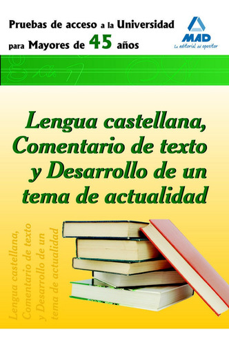 Libro Lengua Castellana Prueba Acceso Universidad Para Ma...