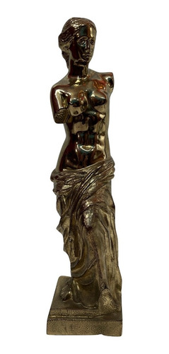 Escultura Em Bronze Vênus De Milo Antiga Decoração
