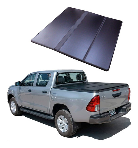 Tapa Carga Rígida Aluminio Trifold Toyota Hilux 2016-2020