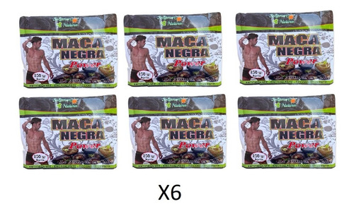 Maca Negra Polvo 6 Unidades 1.5 Kg Total