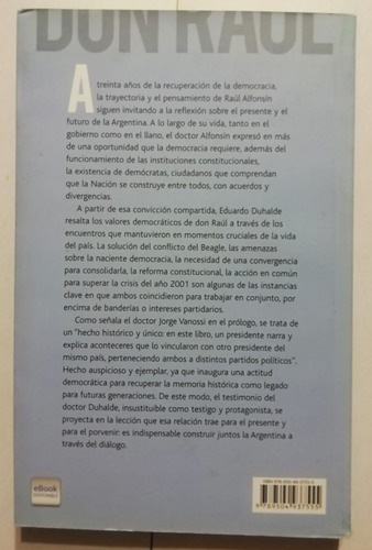Don Raúl - Eduardo Duhalde - Planeta - 2013 (Usado)