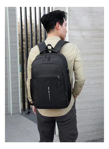 Mochila De Viaje Simple De Color Liso Para Aire Libre