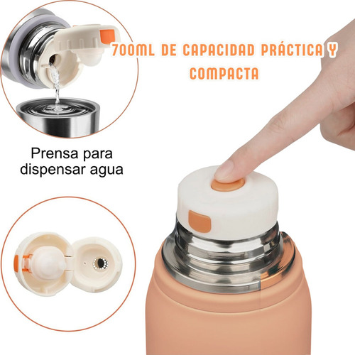 Termo Tomatodo 700 Ml Acero Inoxidable Café