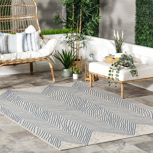 Nuloom Carina Chevron Waves - Alfombra Decorativa, 2 X 3, Co