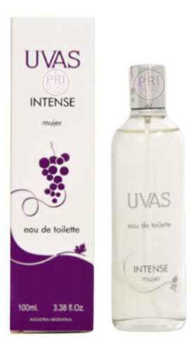 Eau De Toilette Intense 100ml Mujer Uvas Cosmeticos Perfume