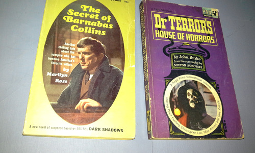 2 Libros Dark Shadows Dr Terror Vampiros Cine Peter Cushing 