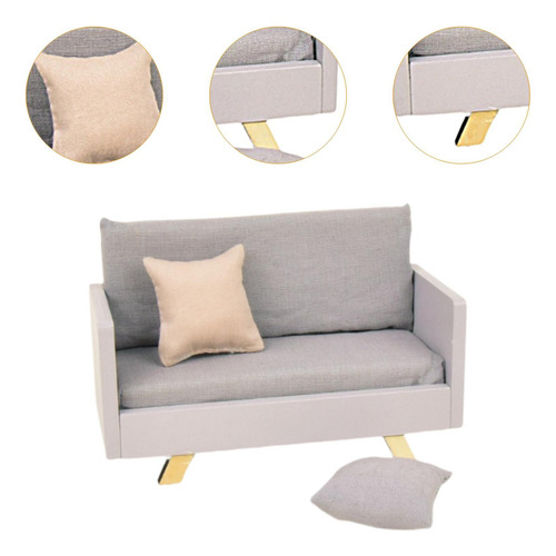 Modelo De Muebles De Sofá Para Casa De Muñecas A Escala