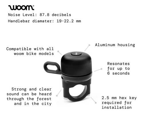Woom Bing Bell, Accesorio Para La Campana De Bicicleta De De