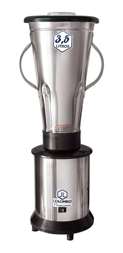 Liquidificador industrial JL Colombo BR 3.5 L aço inoxidável 127V/220V