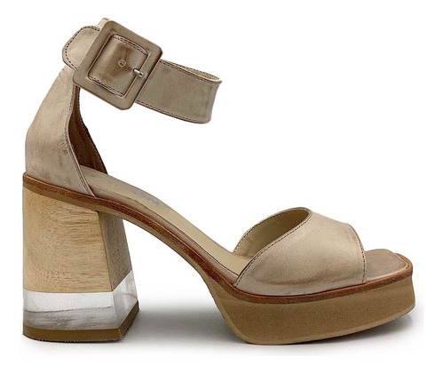 Sandalias Mujer Plataforma Moda 100%cuero Art: 72 De Tallon