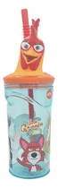 Comprar Vaso Infantil Con Tapa Y Sorbete Granja De Zenon Cresko Azul Granja De Zenon