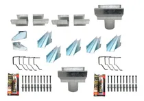 Comprar Kit Calha Telhado Beiral 10 Metros Calha Galvanizada  -48pçs