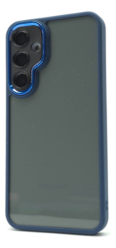 Funda Case Para Samsung A56 Carcasa Full Protect Uso Rudo Cromo Case - Azul Marino Samsung A56