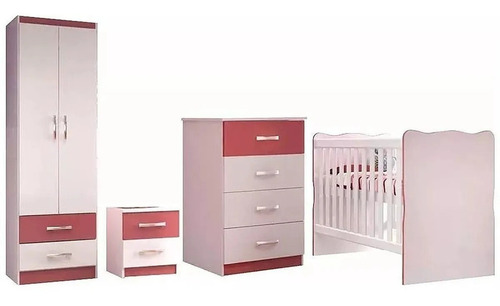 Ropero Cuna Comoda Juego De Dormitorio Infantil Bebe Blanco