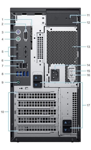 Imagen 3 de 5 de Server Dell Poweredge T40 Xeon E3-2224 8gb 1tb Hd Grab Dvd