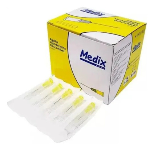 Agulha Hipodermica Aplicação Incisões Estéril 13x0,30g Medix Capacidade Em Volume 13 Cc