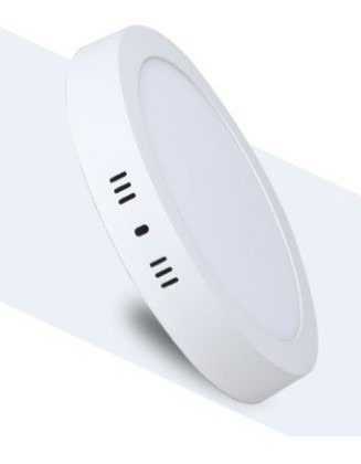 Imagen 2 de 4 de Lampara Led Redonda Tipo Aspirina Sobreponer Plafón 18w 24cm