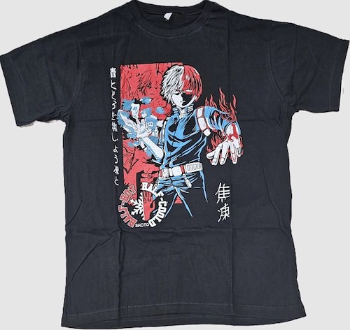 Remera Serigrafia Todoroki My Hero Academia Boku No Hero