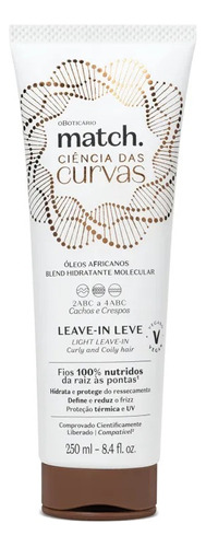 Leave-in Match Ciência Das Curvas 250 Ml - O Boticário