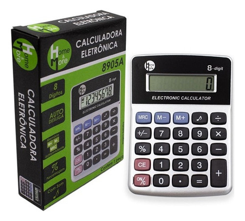 Calculadora De Mesa 8 Dígitos 8985a Home E More