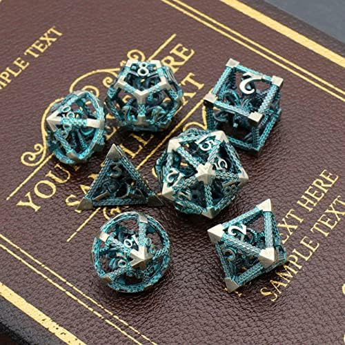 Dados D&d, Juego De Dados Poliédricos De Metal Juego De Rol