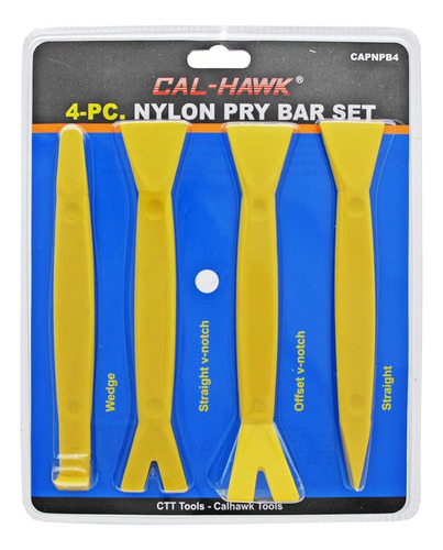 Cal Hawk Tools Juego De Barras De Palanca De Nailon Capnpb4