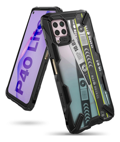 Estuche Funda Forro | Para Huawei P40 Lite | Ringke Fusion X | Color Ticket Band | Protección Antichoque | Acabados Premium