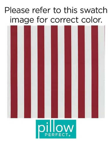 Cojín Para Silla Pillow Perfect Stripe Con Lazos, Capitoné,