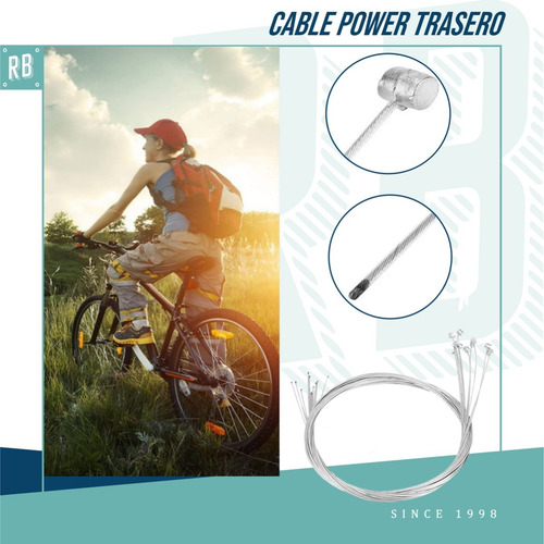 Imagen 3 de 9 de Cables De Freno Trasero Power Bicicleta X 10 Unidades