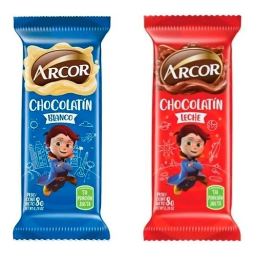 Chocolatines Arcor Caja 20u X 8gr - Blanco