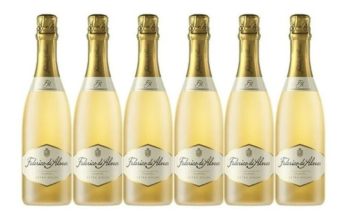 Imagen 1 de 3 de Champagne Federico Alvear Extra Dulce Caja X6u 750cc