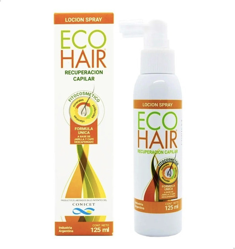 Imagen 1 de 10 de Eco Hair Locion Spray Crecimiento Capilar Cabello X 125 Ml 