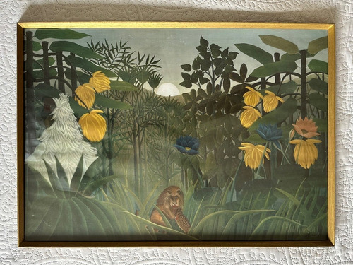 Cuadro Poster Henri Rousseau Le Repas Du Lion