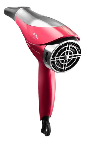 Secador De Cabelos Psc2300 Motor Dc 2200w Philco Bivolt Vermelho