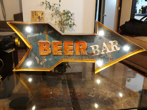 Letrero Bar Pub Beer Led Cerveza